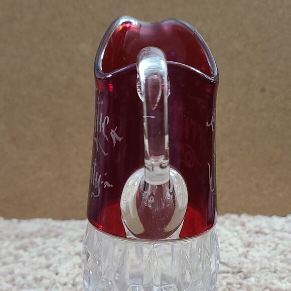 Antique ruby red flash 1896 Atlantic City souvenir - Picture 4 of 7